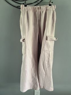 Light Pink Cargo Sweatpants