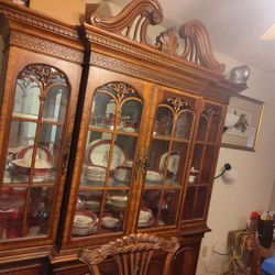 Beautiful China Cabinet And Table And Chairs,