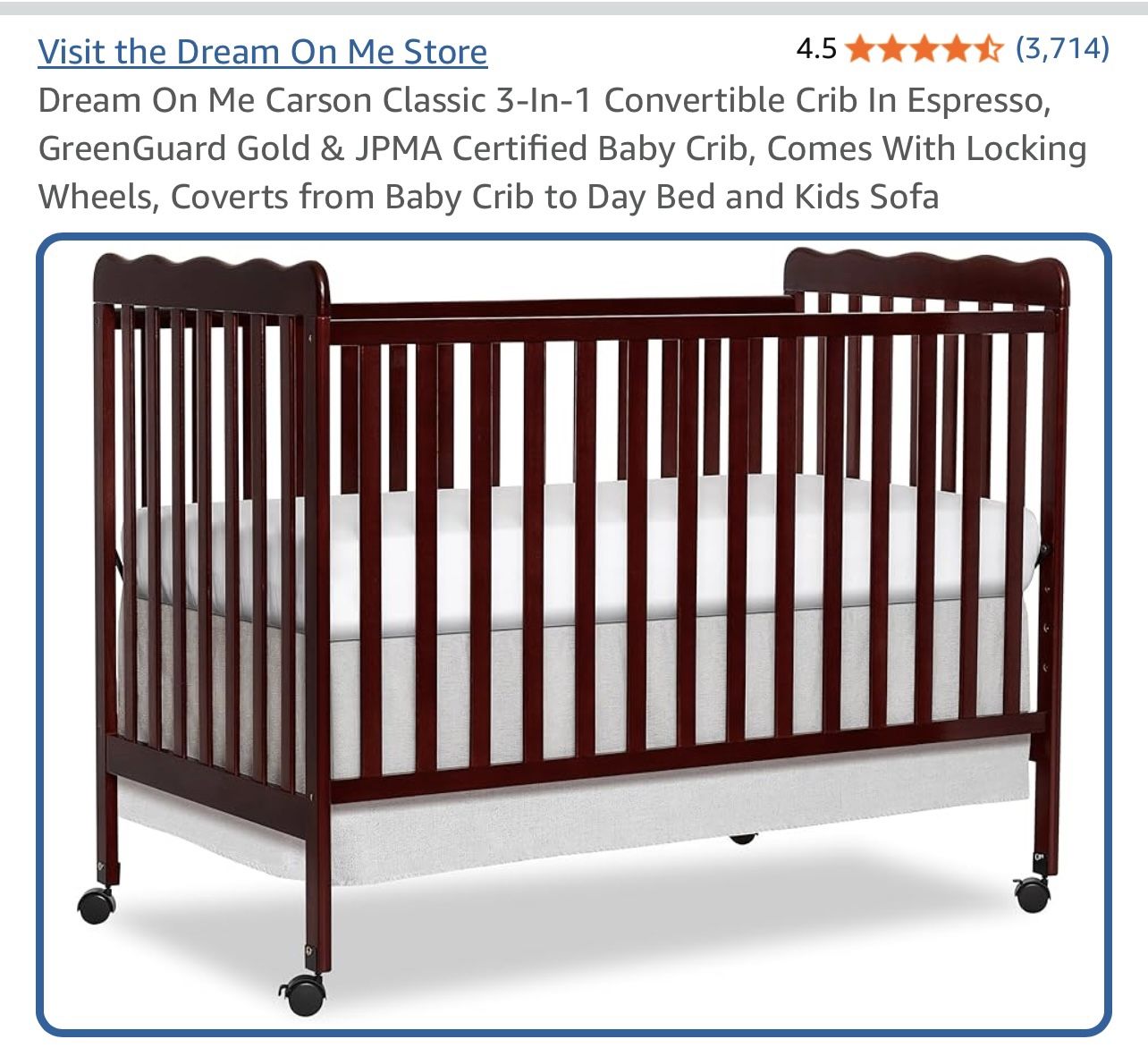Crib With Mattress