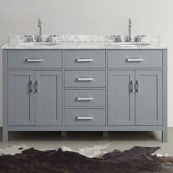 60” Double Sink Bathroom Vanity