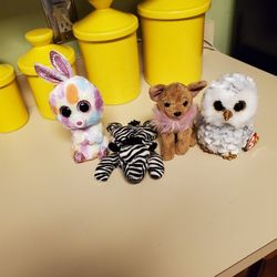 Lot Of 4 Ty Beanie Babies 