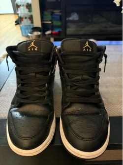 Black & Gold Jordans