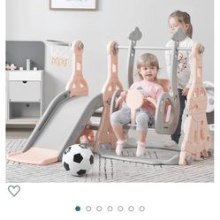 Toddler Slide And Swing Set - New 