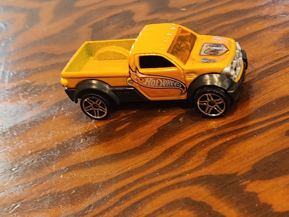 Yellow Hot Wheels Dodge Truck