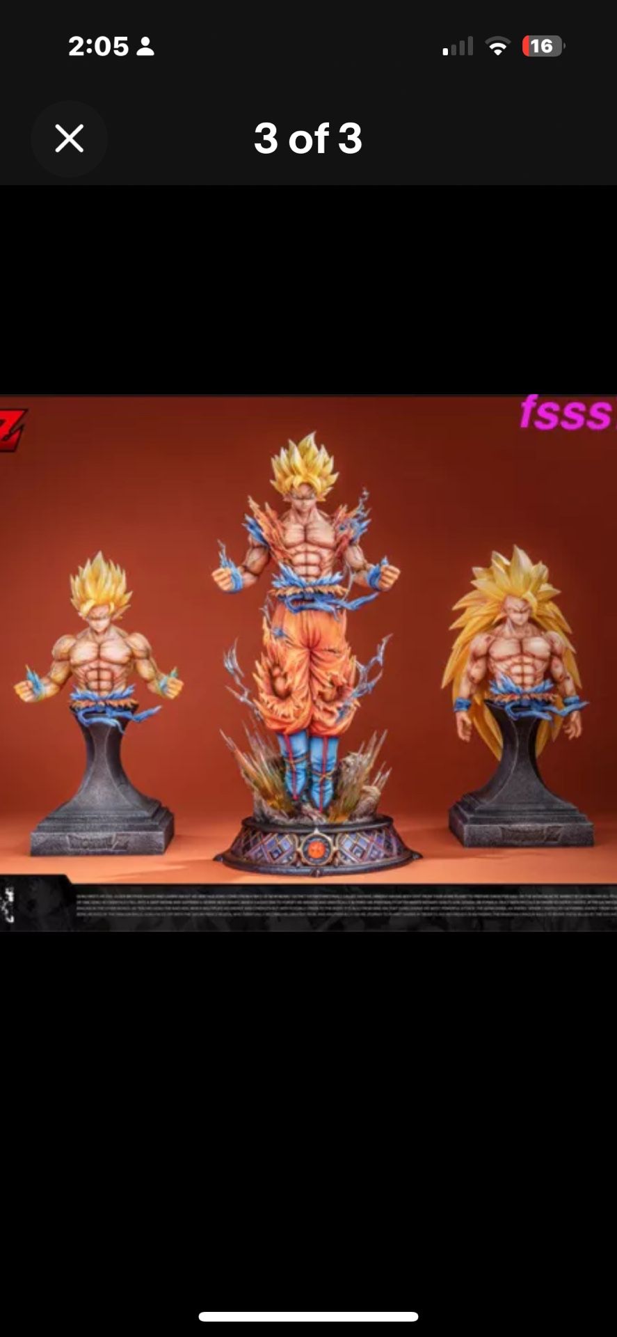 Dragonball Z Statue / Collectable Goku SS