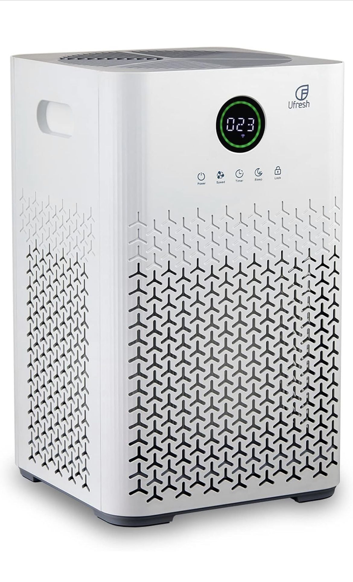 Air Purifier with 3-in-1 True H13 HEPA Filter for Home Large Room, Bedroom & Office up to 500 ft², Auto Mode, 12h Timer & Child Lock, Filters Pet Dand