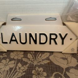 Hearth And Hand Laundry Metal Sign 3 1/8 X 9 7/8