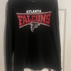 Nike NFL Atlanta Falcons Long Sleeve Shirt Men Black Size L
