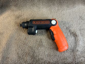 Black & Decker BDCSFL20 Black & Orange 4-Volt 180RPM Li-ion Cordless Screwdriver