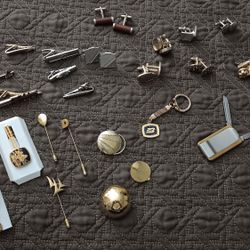 Men's Vintage Cuff Links, Tie, Money Clips, Etc., Etc.
