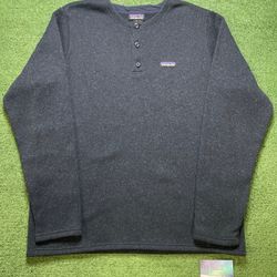 Patagonia navy Henley pullover