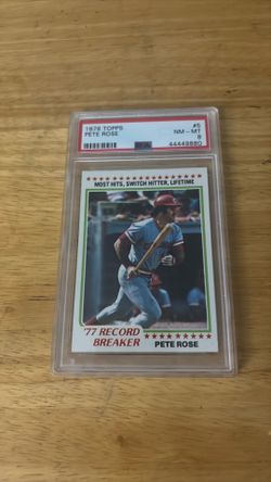 1978 Topps Pete Rose Graded PSA 8