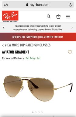 Ray Ban’s Aviator Gradient