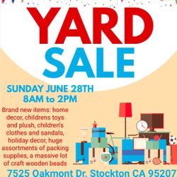 Yard Sale June 28th 2025