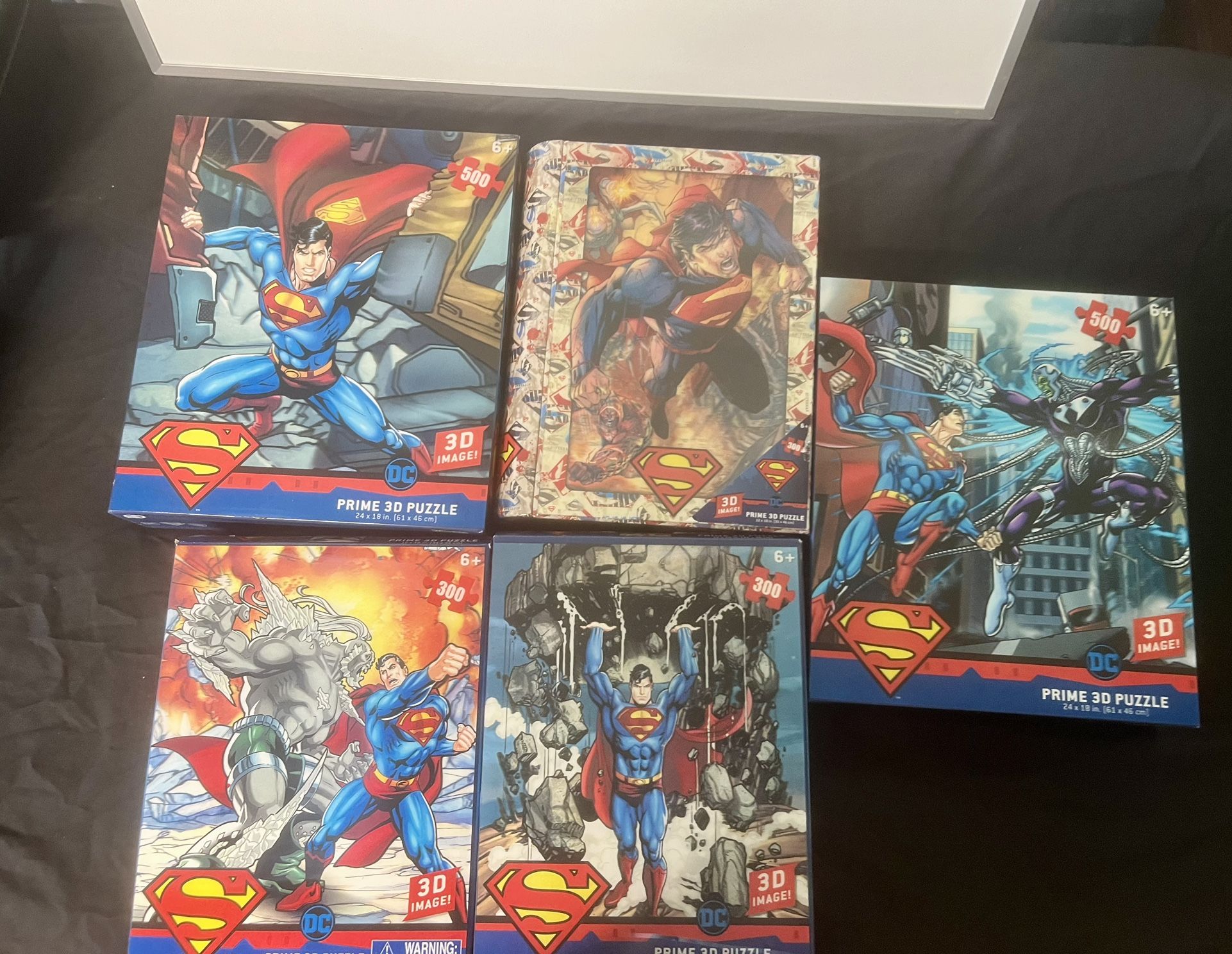 Superman 3-D Puzzle Lot