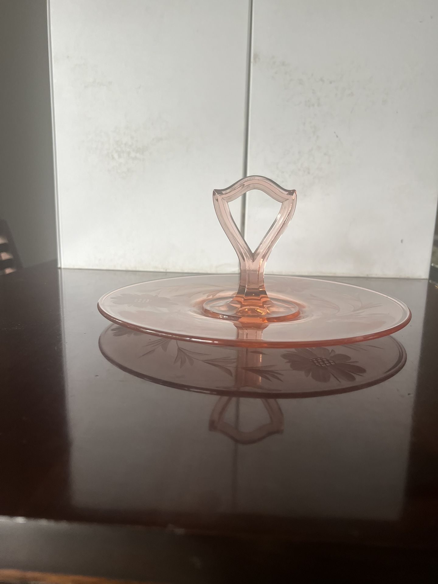 Beautiful Antique Pink Depression Glass Serving Piece Kitchen & Dining
