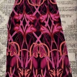 Ted Baker London Black And Pink Colorful swim suit cover up size Large 