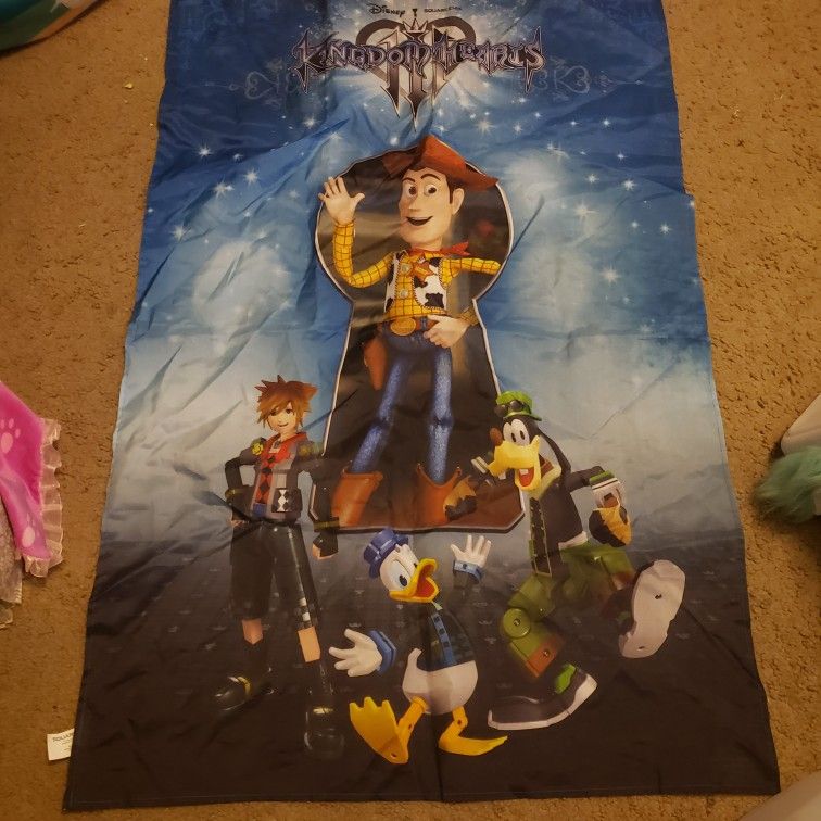 Kingdom Hearts 3 Pre-order Exclusive Poster Fabric Woody Square Enix 40 X 27