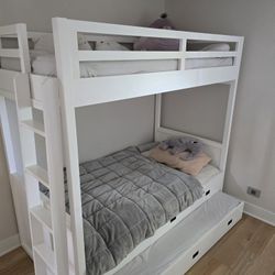 Restoration Hardware Avalon  Bunk Bed with trundle 