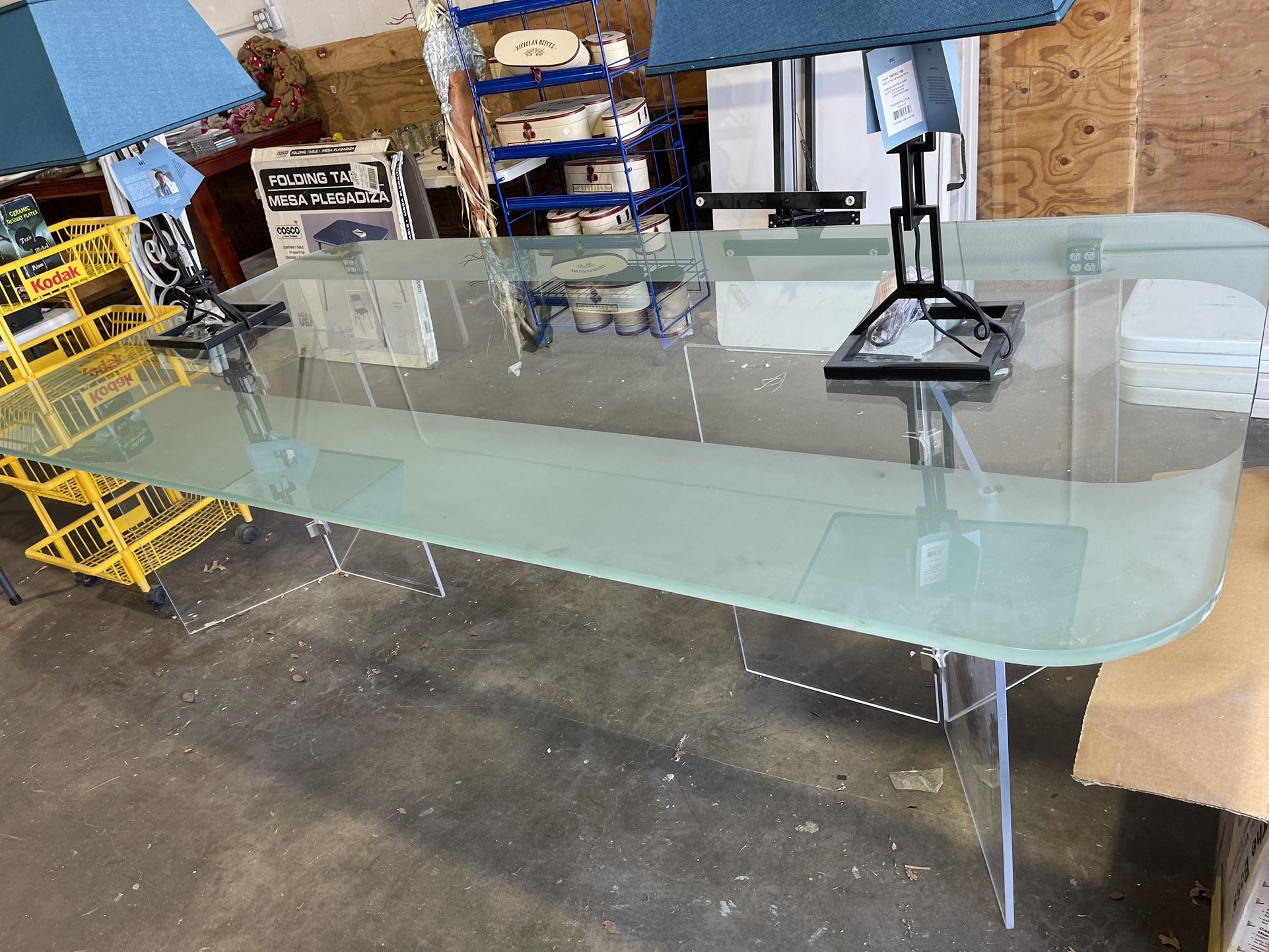 Oversized Glass Dining Table