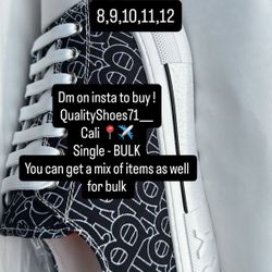 Black White Burberry Converse Shoes 