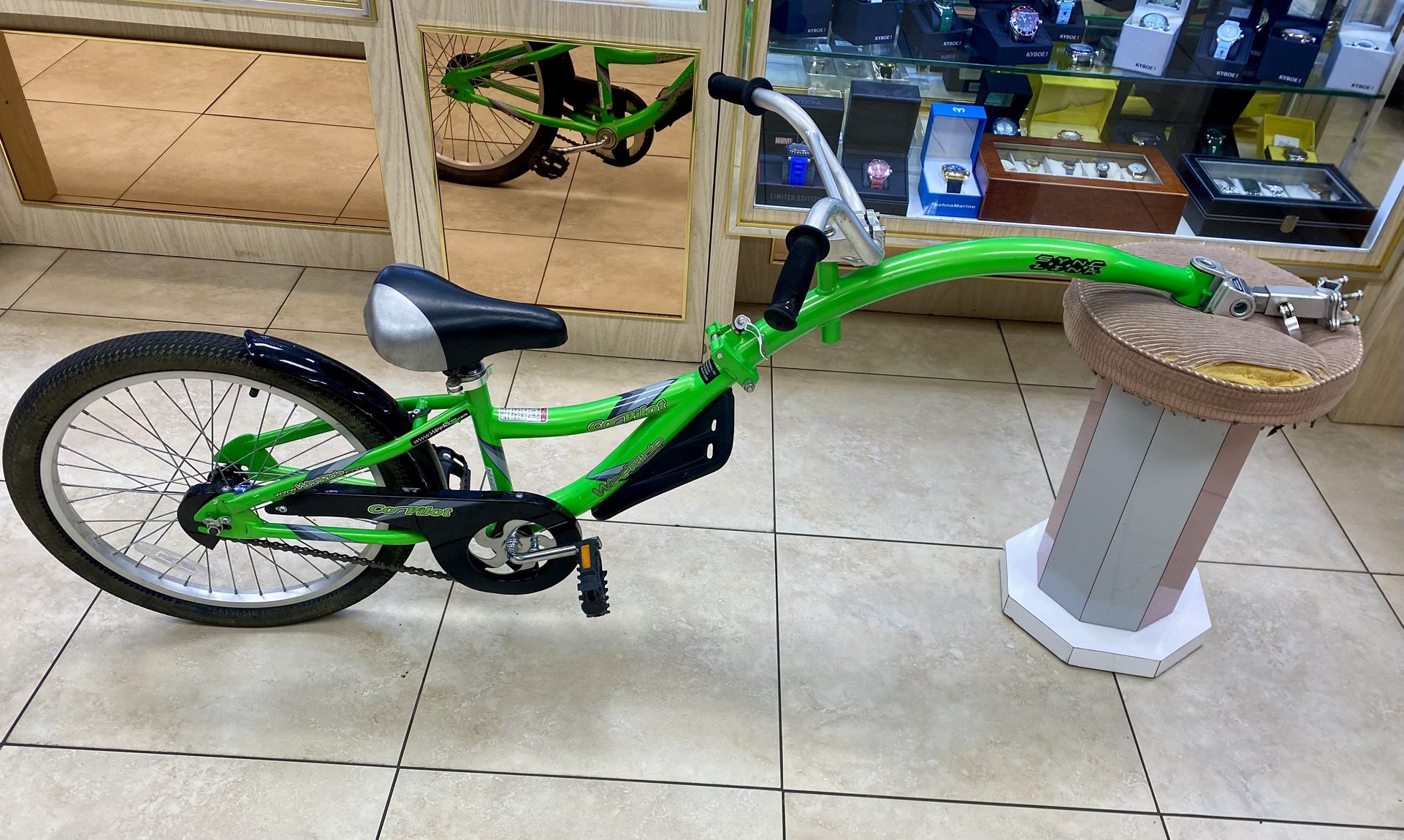 WeeRide Co-Pilot Sync Trailer Bike - Green