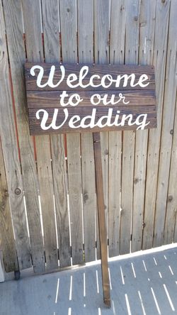 Wedding sign