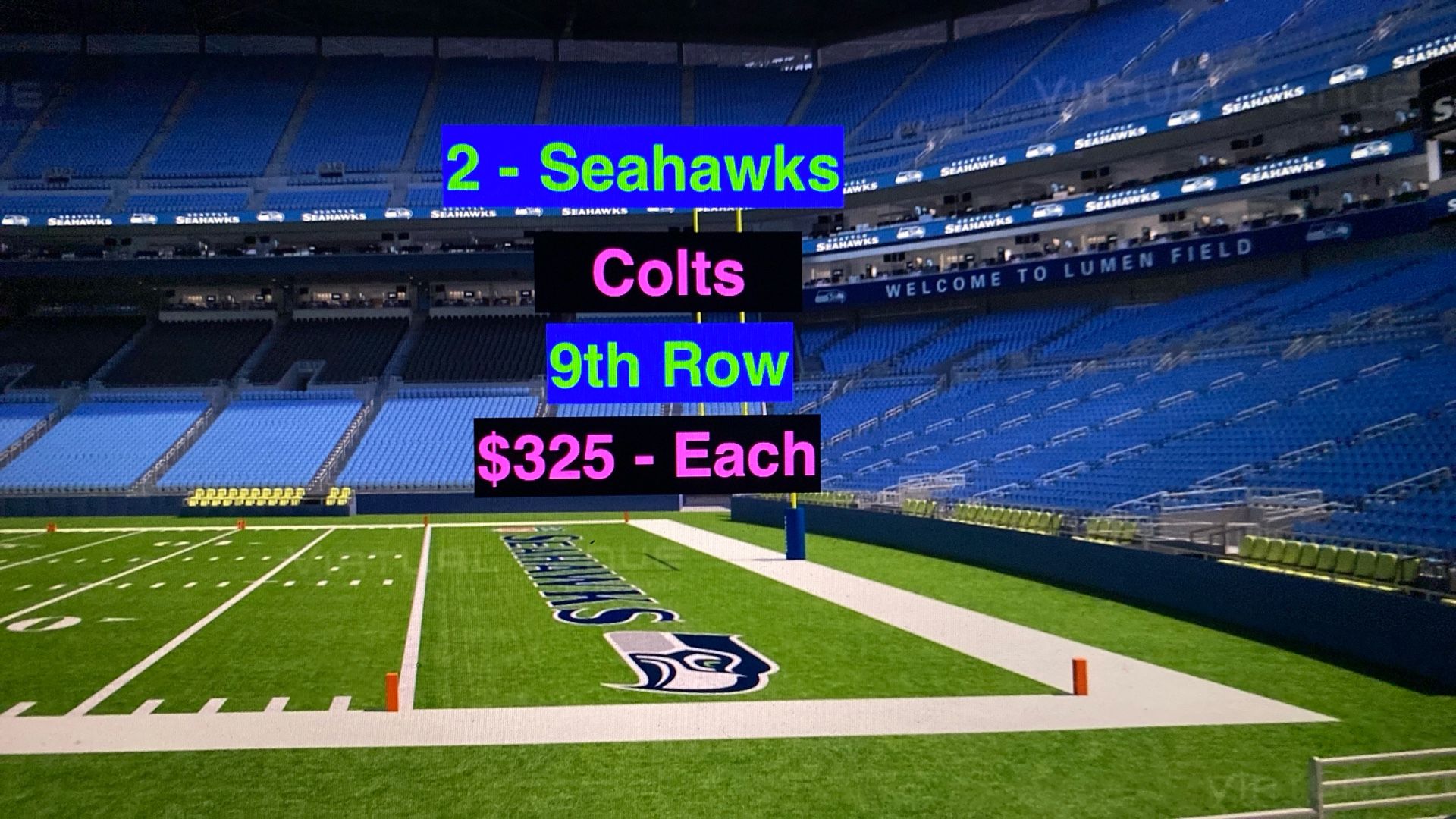 Seahawks Colts Tickets 