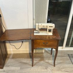Vintage Folding Sewing Machine Table