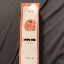 Peach Flavored Body Oil.
