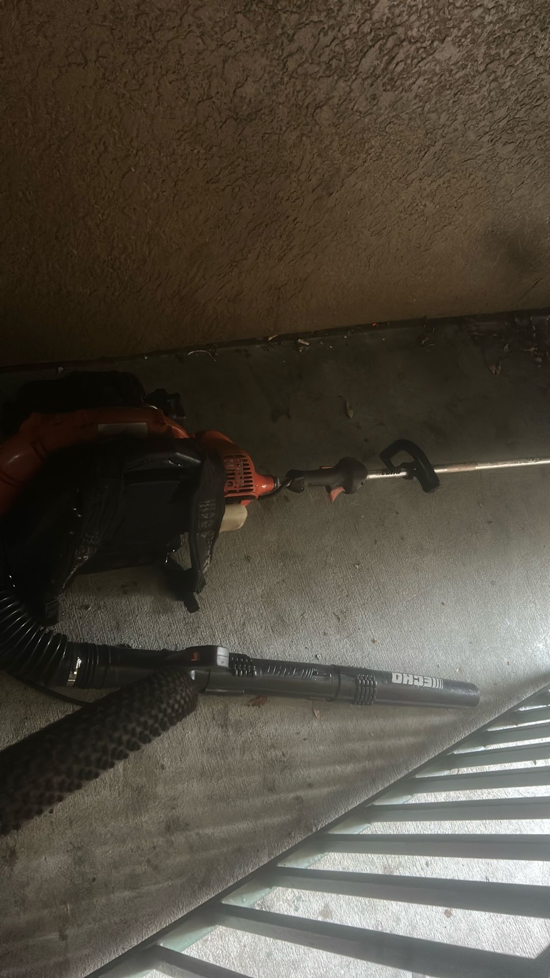 Weed eater and backpack blower