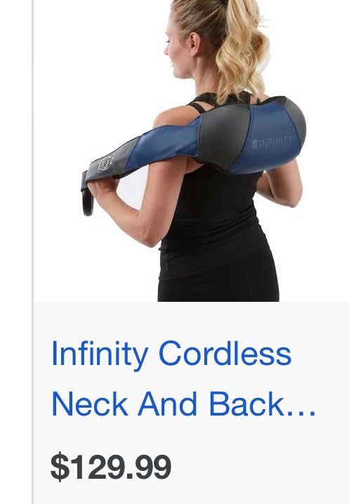 New Value $129 + TaxInfinity Cordless Shiatsu Neck & Body Massager