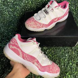 Pink Snakeskin Jordan 11 Low