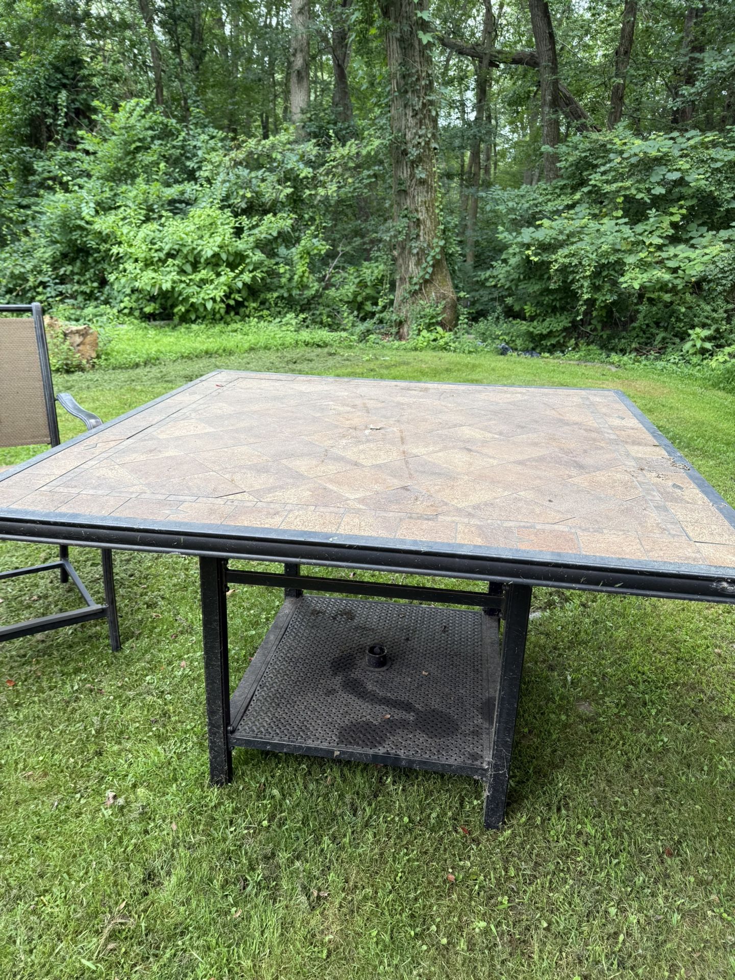 8 Seat Square Outdoor Dining Set