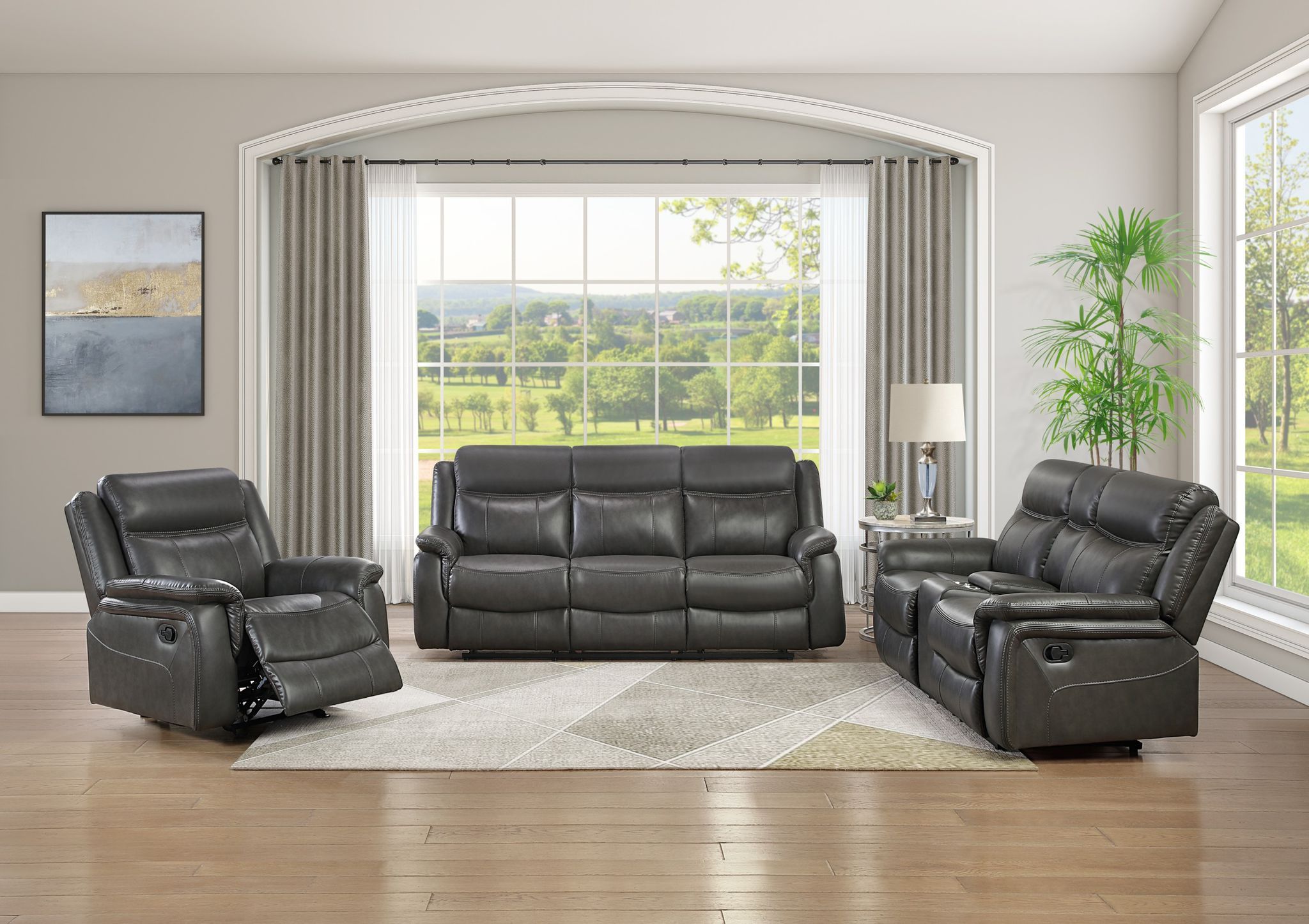 3 Pc Recliner (new) $40 Down FAST FREE SHIPPING 🚛