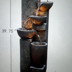 Outdoor Water fountain W/ LED Lighting 