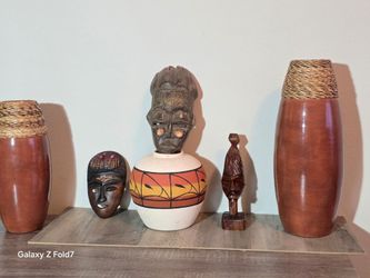 Art sculptures configurines, African  and southwestern.