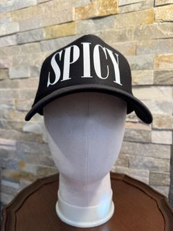 Otto’s Unisex Black Trucker SnapBack Hat W/Spicy Print NWOT
