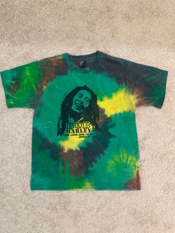 Bob Marley Tie Dye T-Shirt – Men’s XL – One Love Jamaica Graphic Tee