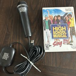 Nintendo Wii Disney Sing It High School Musical 