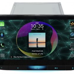 JVC  KW-Z1000W 2-DIN 10.1" Floating Touchscreen Display Digital Multimedia Receiver with Wireless Apple CarPlay™ & Android Auto™, SiriusXM Ready™, and