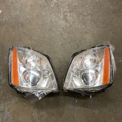 Pair HID Headlights Assembly 2006-2011 Cadillac DTS 4.6L Projector Headlamps Passenger Driver Side