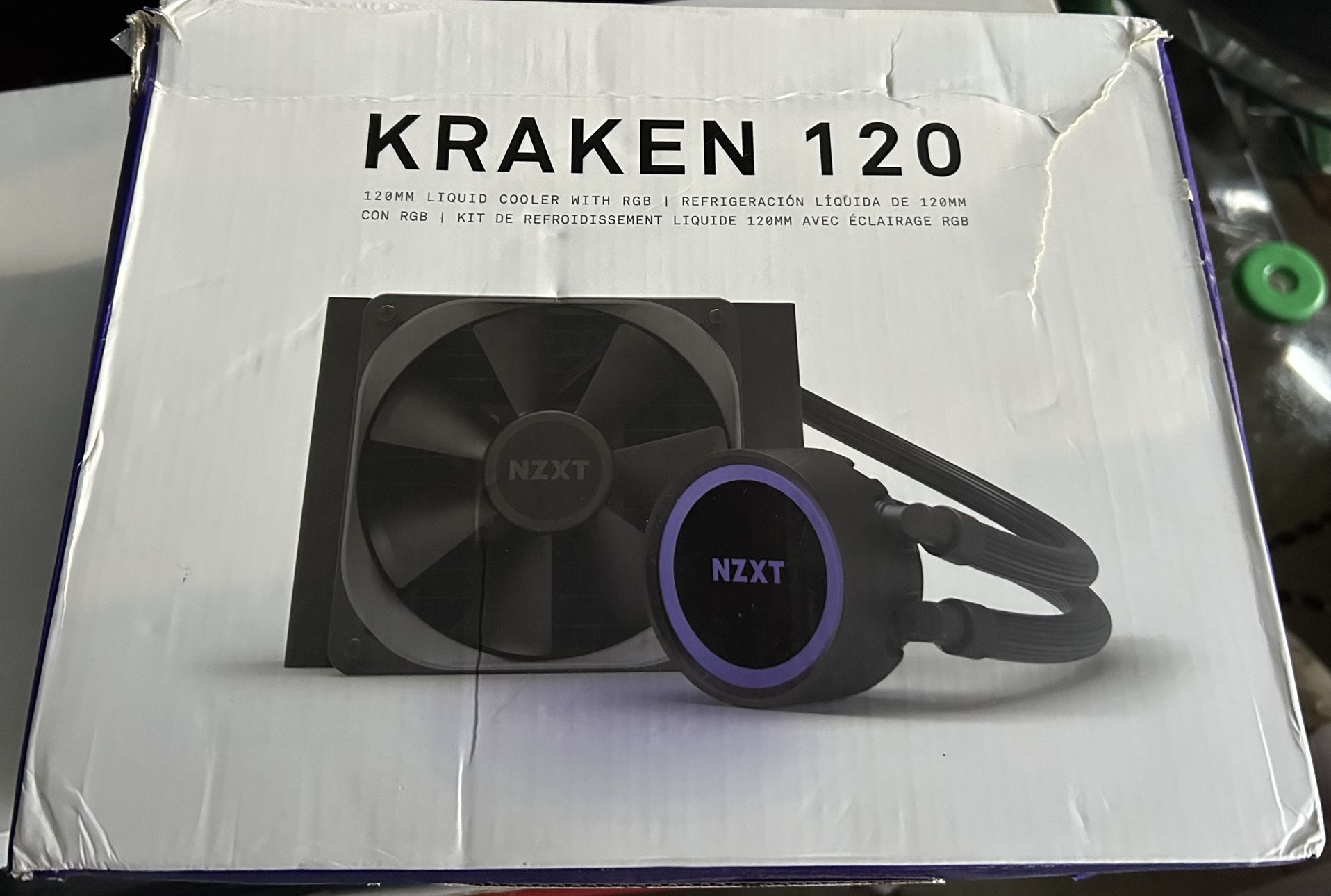 Brand New NZXT Kraken 120 Liquid Cooler – Unopened 