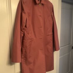 Banana republic, pink trenchcoat large