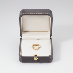 18K Yellow Gold Diamonds Heart Pendant - 0.25ct