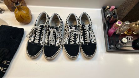 2 Pairs Men’s Vans Checkered Sizes 10.5 & 11