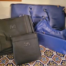 Black And Blue Purses/bags