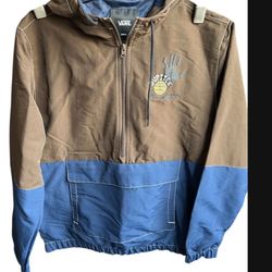 Vans Zion Wright Anorak Hooded Half Zip Jacket Size S New with Tags