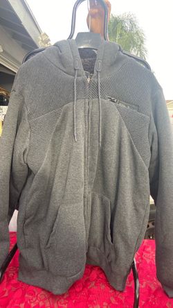 Gray Zip-Up Hoodie Jacket