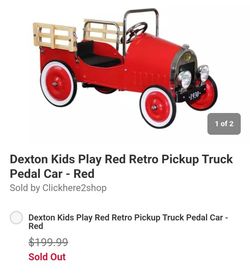 Dexton Kids Play Retro Pickup Truck